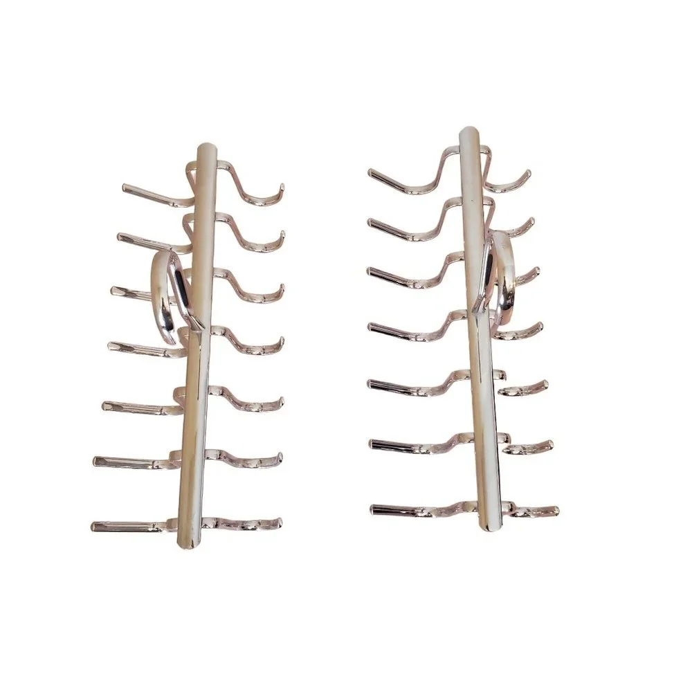 2 Tie Scarf Hat Cap Closey Hangers Organizers Heavy Duty Metal Holds 28